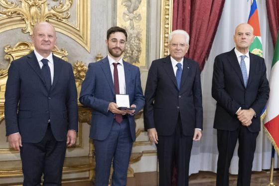 Dr. Michele Ghini awarded for his scientific research in the presence of the President of the Republic Sergio Mattarella